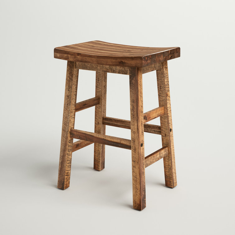 Halifax farmhouse wood counter stool hot sale